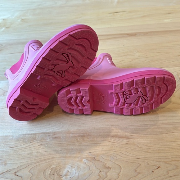Girls Joules Pink Unicorn Rain Boot Wellies in size 2 🦄 Short Unicorn Boots - Picture 10 of 11